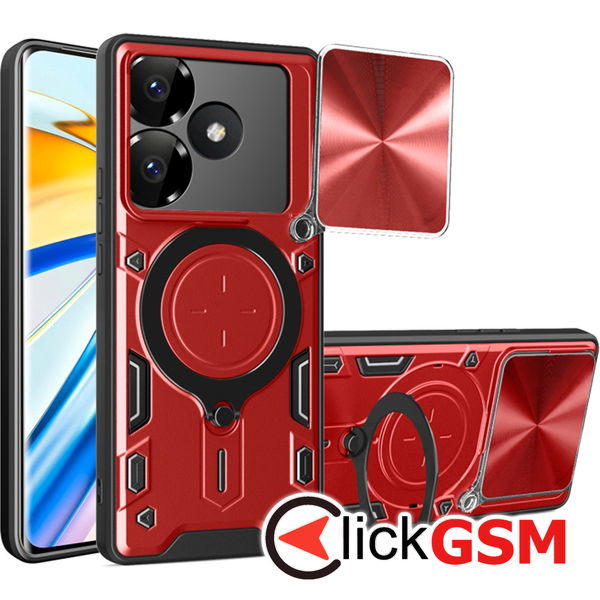 Techsuit - CamGuard Pro - Xiaomi Redmi 13 / Poco M6 4G - Red