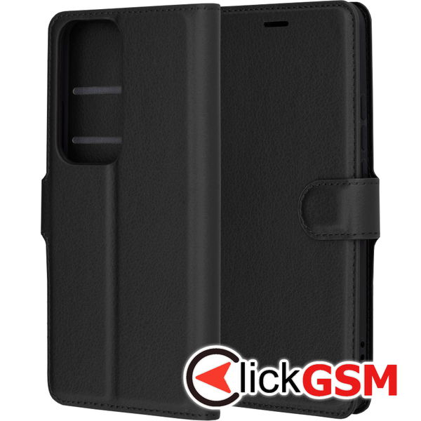 Techsuit - Leather Folio - Oppo Reno12 Pro - Black