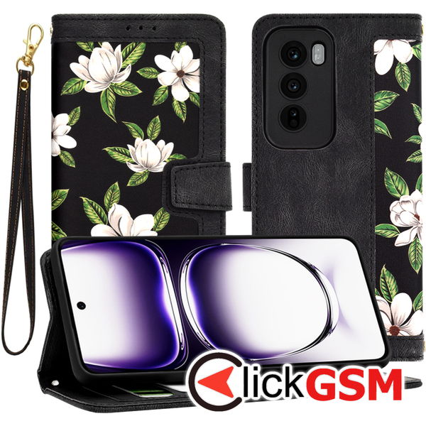 Techsuit - FlipCraft - Oppo Reno12 - Flowers of the Dawn