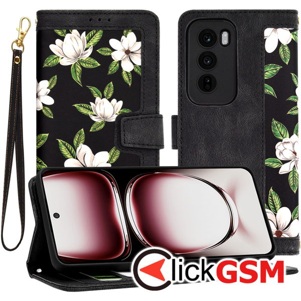 Techsuit - FlipCraft - Oppo Reno12 Pro - Flowers of the Dawn