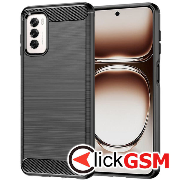 Techsuit - Carbon Silicone - Oppo Reno12 - Black