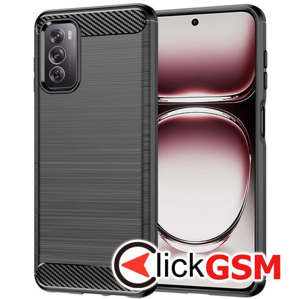 Techsuit - Carbon Silicone - Oppo Reno12 Pro - Black