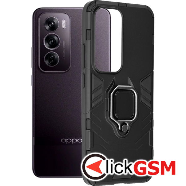 Techsuit - Silicone Shield - Oppo Reno12 Pro - Black