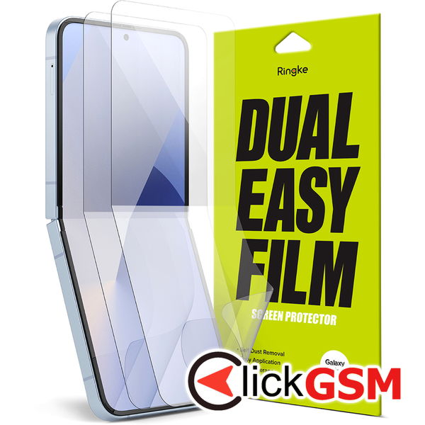Ringke - Dual Easy Full (2 pack) - Samsung Galaxy Z Flip6 - Clear