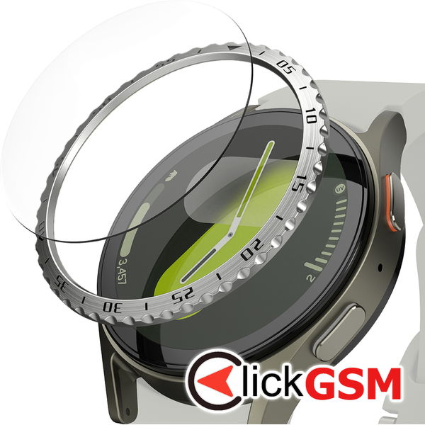 Ringke - Bezel Styling - Samsung Galaxy Watch7?44mm -  Silver Pattern5 (CB-GW7-44-01)