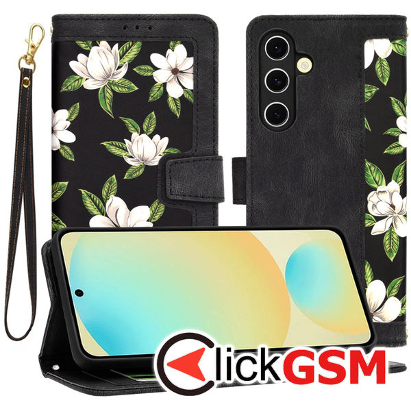 Techsuit - FlipCraft - Samsung Galaxy S24 FE - Flowers of the Dawn