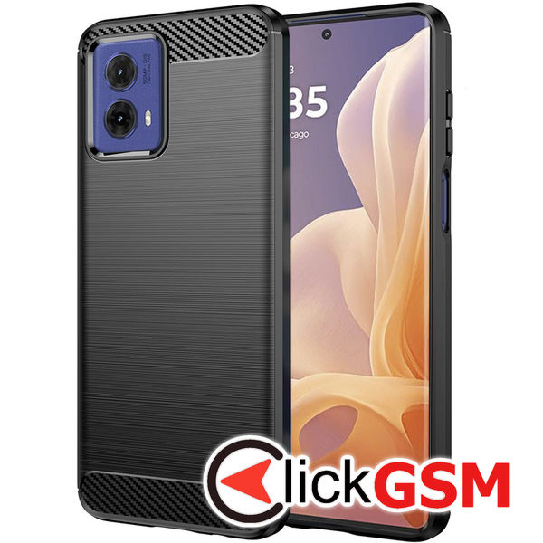 Techsuit - Carbon Silicone - Motorola Moto G85 - Black