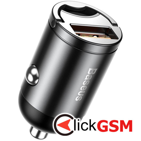 Baseus - Car Charger Tiny Star Mini (C00035000817-Z1/VCHX-A0G) - Quick Charge 3.0, 30W, USB - Space Grey