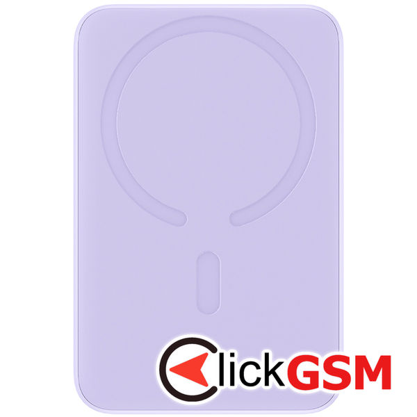 Baseus - Power Bank Magnetic Mini (PPCX110105) - USB-C, MagSafe, 10000mAh, 20W, with Cable Type-C, 3A, 30cm - Purple