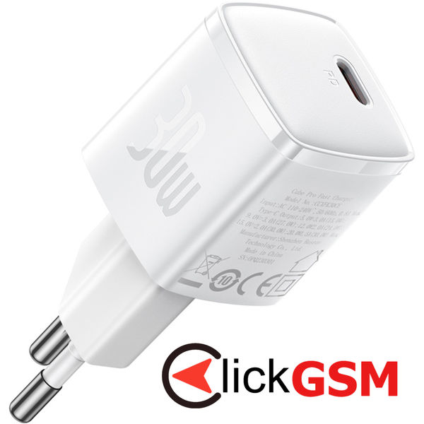 Baseus - Wall Charger Cube Pro (CCXF000302) - Fast Charger, Type-C, 30W - White