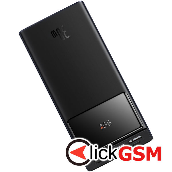 Baseus - Power Bank Star-Lord (P10022904113-00) - 2x USB, Type-C, Micro-USB, 30W, 20000mAh, Cable Type-C, 3A, 30cm - Black