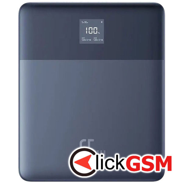 Baseus - Power Bank Blade (P10063801323-00) - 2x Type-C, 65W, 12000mAh, Digital Display, with Cable USB-C - Blue