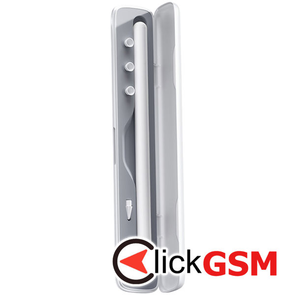 Baseus - Stylus Pen Case Smooth Writing 2 (P80015808211-00) - Magnetic Design, Silicone, 190.5×33.3×15.5mm - Moon White