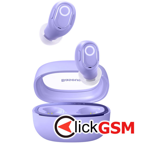 Baseus - Wireless Earbuds WM02+ (NGTW370305) - True Wireless Stereo, Bluetooth V5.3, Smart Display - Purple