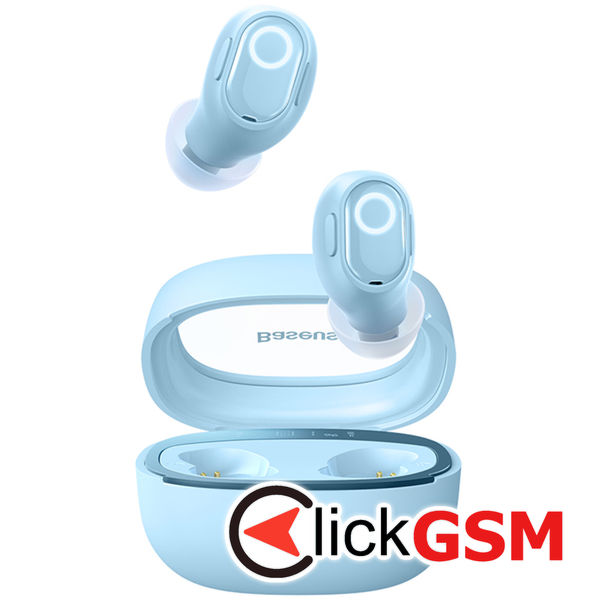 Baseus - Wireless Earbuds WM02+ (NGTW370303) - True Wireless Stereo, Bluetooth V5.3, Smart Display - Blue