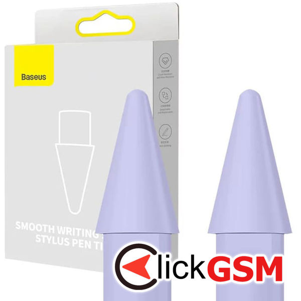 Baseus - (2 pack) Stylus Tips Smooth Writing (P80015901511-00) - Sensitive Touch Control, Smooth Drawing - Nebula Purple