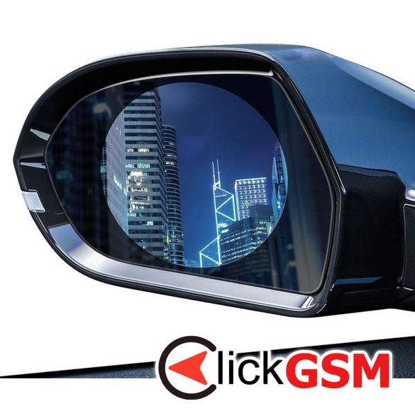 Baseus - (2 pack) Rainproof Film (SGFY-C02) - for Car Rearview Mirror, Oval, 0.15mm, 135 x 95mm - Clear