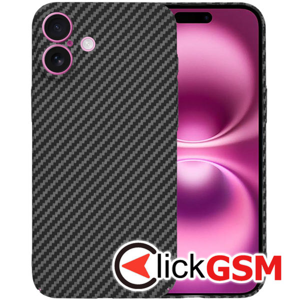 Techsuit - Carbonite FiberShell - iPhone 16 Plus - Black