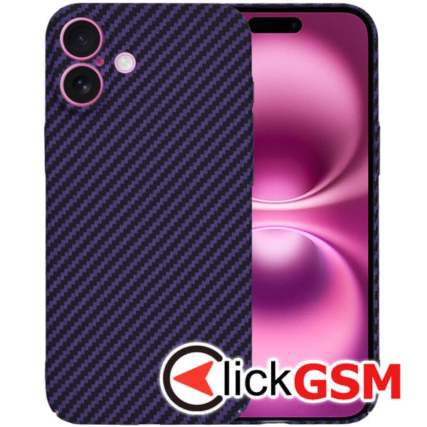 Techsuit - Carbonite FiberShell - iPhone 16 Plus - Purple