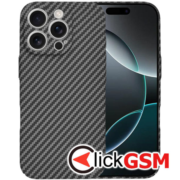 Techsuit - Carbonite FiberShell - iPhone 16 Pro - Black