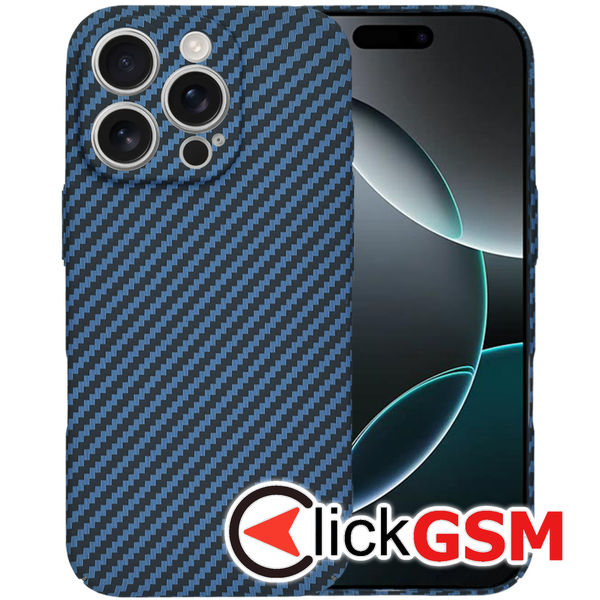 Techsuit - Carbonite FiberShell - iPhone 16 Pro - Cyan