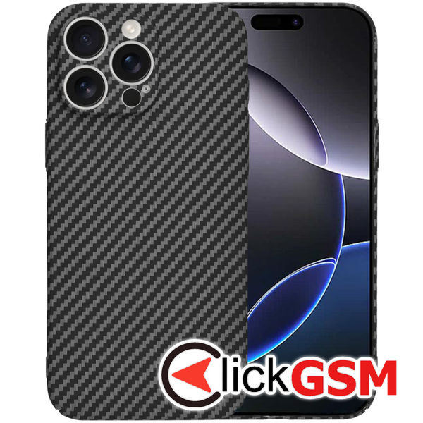 Techsuit - Carbonite FiberShell - iPhone 16 Pro Max - Black