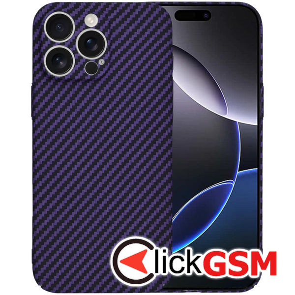 Techsuit - Carbonite FiberShell - iPhone 16 Pro Max - Purple