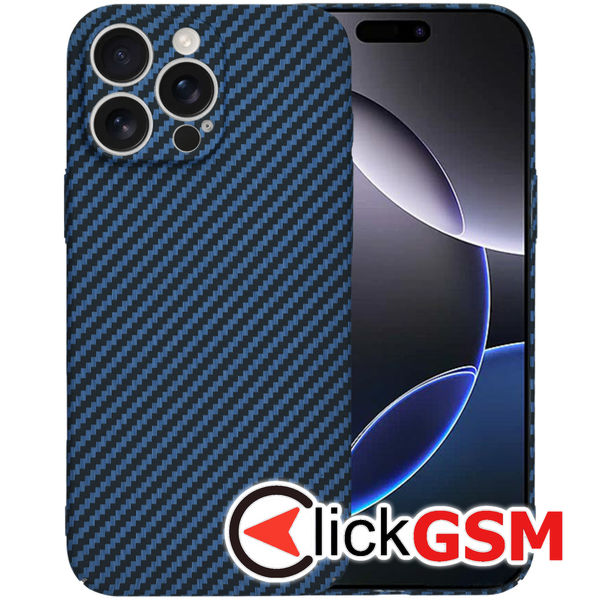 Techsuit - Carbonite FiberShell - iPhone 16 Pro Max - Cyan