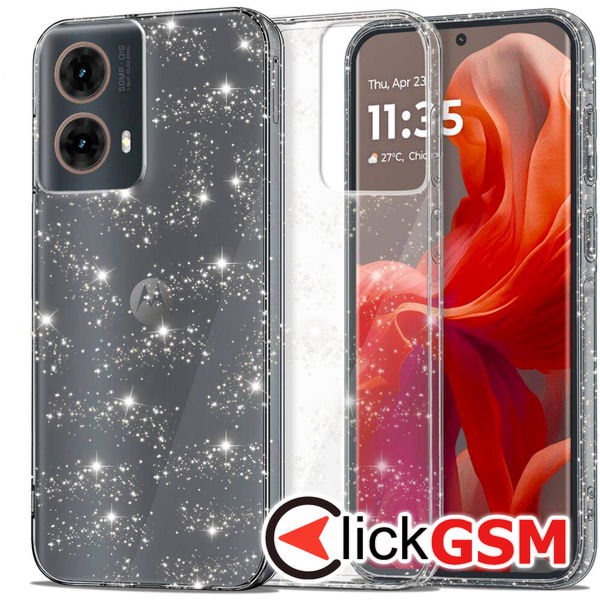 Techsuit - SparkleSkin Series - Motorola Moto G85 - Clear