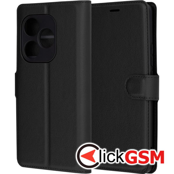 Techsuit - Leather Folio - Realme  GT 6 / GT 6T - Black