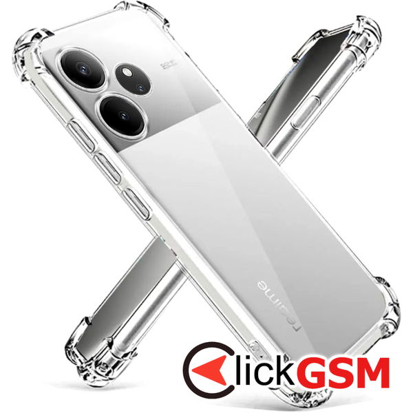 Techsuit - Shockproof Clear Silicone - Realme GT 6 / GT 6T - Clear