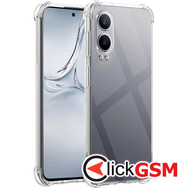 Techsuit - Shockproof Clear Silicone - OnePlus Nord CE4 Lite - Clear