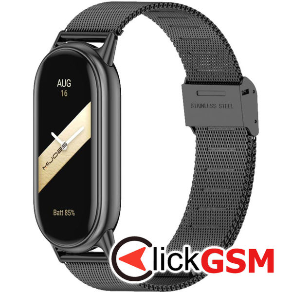 Techsuit - Watchband 15mm (W022) - Xiaomi Mi Band 8 / 8 NFC / 9 / 9 NFC - Black