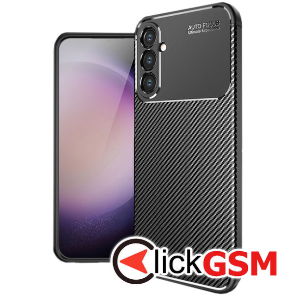 Techsuit - CarbonFiber - Samsung Galaxy S24 FE - Black