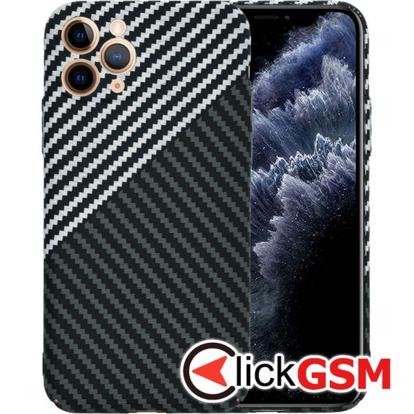 Techsuit - Carbonite FiberShell - iPhone 11 Pro - Stealth Gray