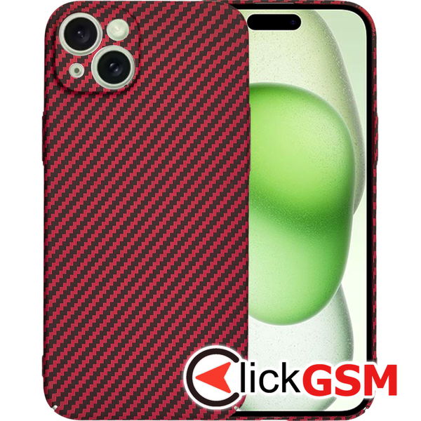 Techsuit - Carbonite FiberShell - iPhone 13 - Red