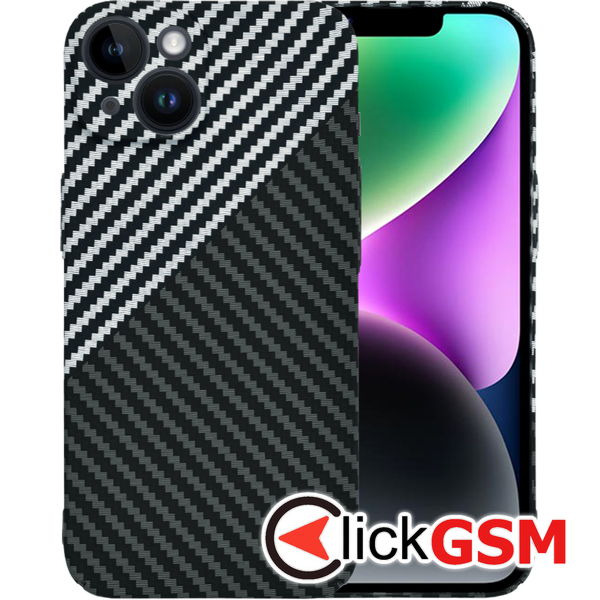 Techsuit - Carbonite FiberShell - iPhone 14 - Stealth Gray