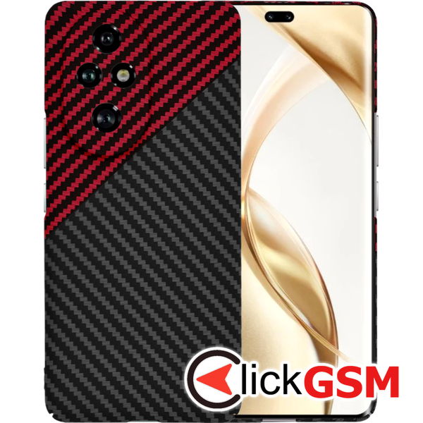 Techsuit - Carbonite FiberShell - Honor 200 Pro - Red Vortex