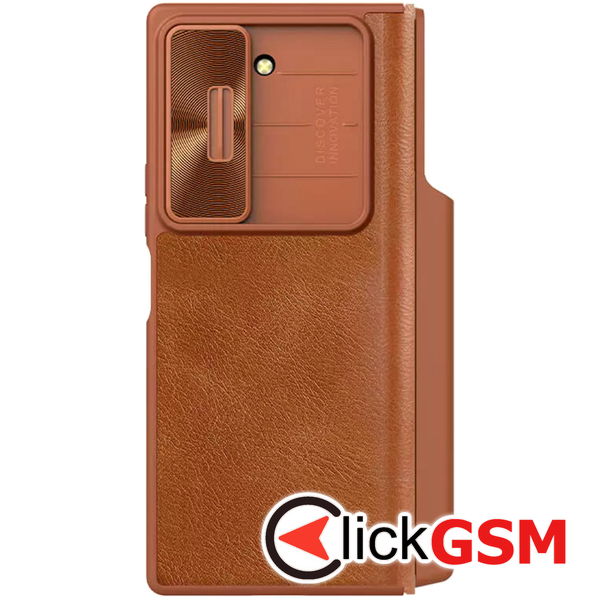 Nillkin - Qin Pro Leather Case - Samsung Galaxy Z Fold6 - Brown