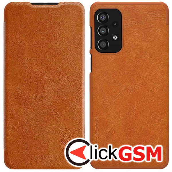 Nillkin - Qin Pro Leather Case - Samsung Galaxy S24 FE - Brown