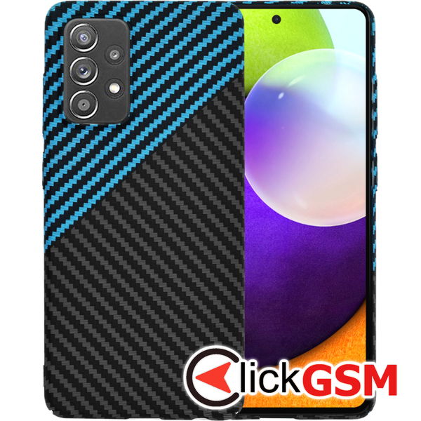 Techsuit - Carbonite FiberShell - Samsung Galaxy A52 4G / A52 5G / A52s 5G - Blue Pulse