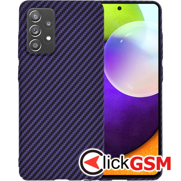 Techsuit - Carbonite FiberShell - Samsung Galaxy A52 4G / A52 5G / A52s 5G - Purple