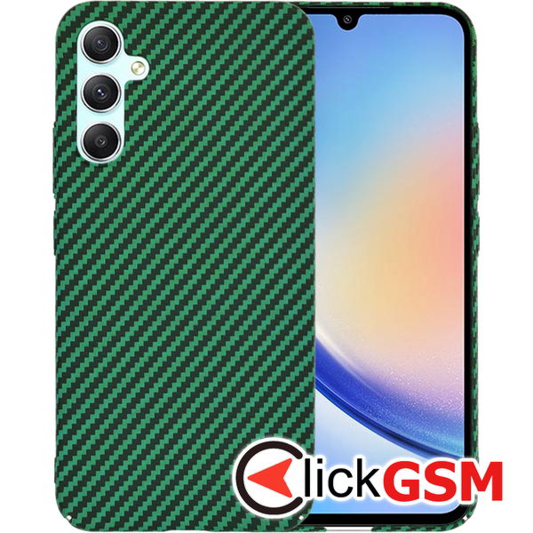 Techsuit - Carbonite FiberShell - Samsung Galaxy A34 5G - Green