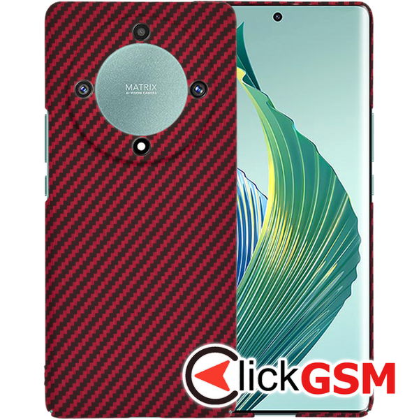 Techsuit - Carbonite FiberShell - Honor Magic5 Lite - Red