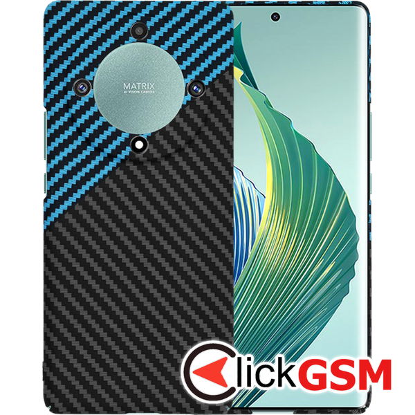 Techsuit - Carbonite FiberShell - Honor Magic5 Lite - Blue Pulse