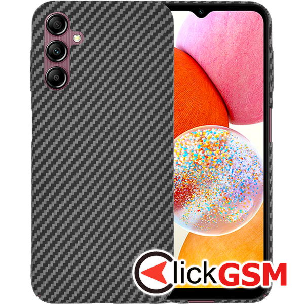 Techsuit - Carbonite FiberShell - Samsung Galaxy A14 4G / A14 5G - Black