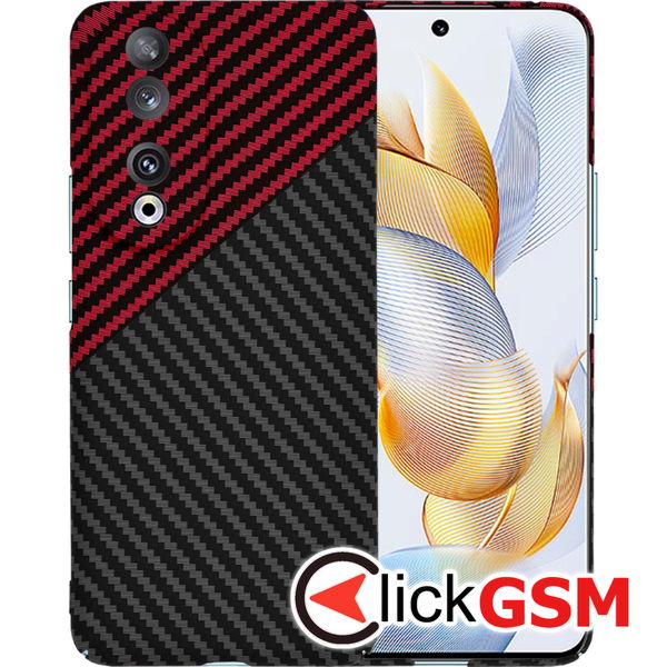 Techsuit - Carbonite FiberShell - Honor 90 - Red Vortex