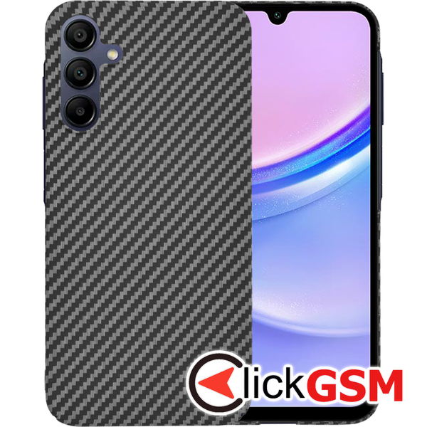 Techsuit - Carbonite FiberShell - Samsung Galaxy A15 4G / A15 5G - Black