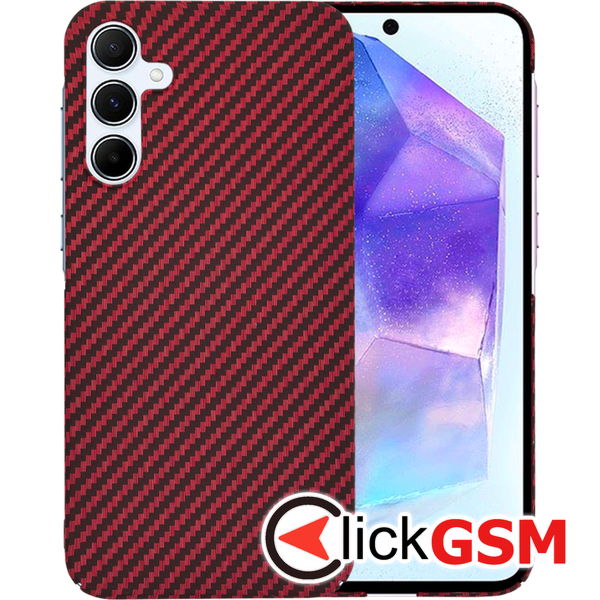 Techsuit - Carbonite FiberShell - Samsung Galaxy A55 5G - Red
