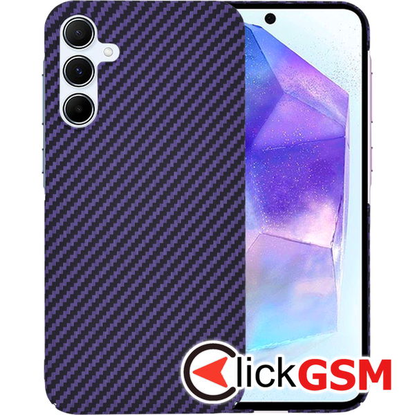 Techsuit - Carbonite FiberShell - Samsung Galaxy A55 5G - Purple